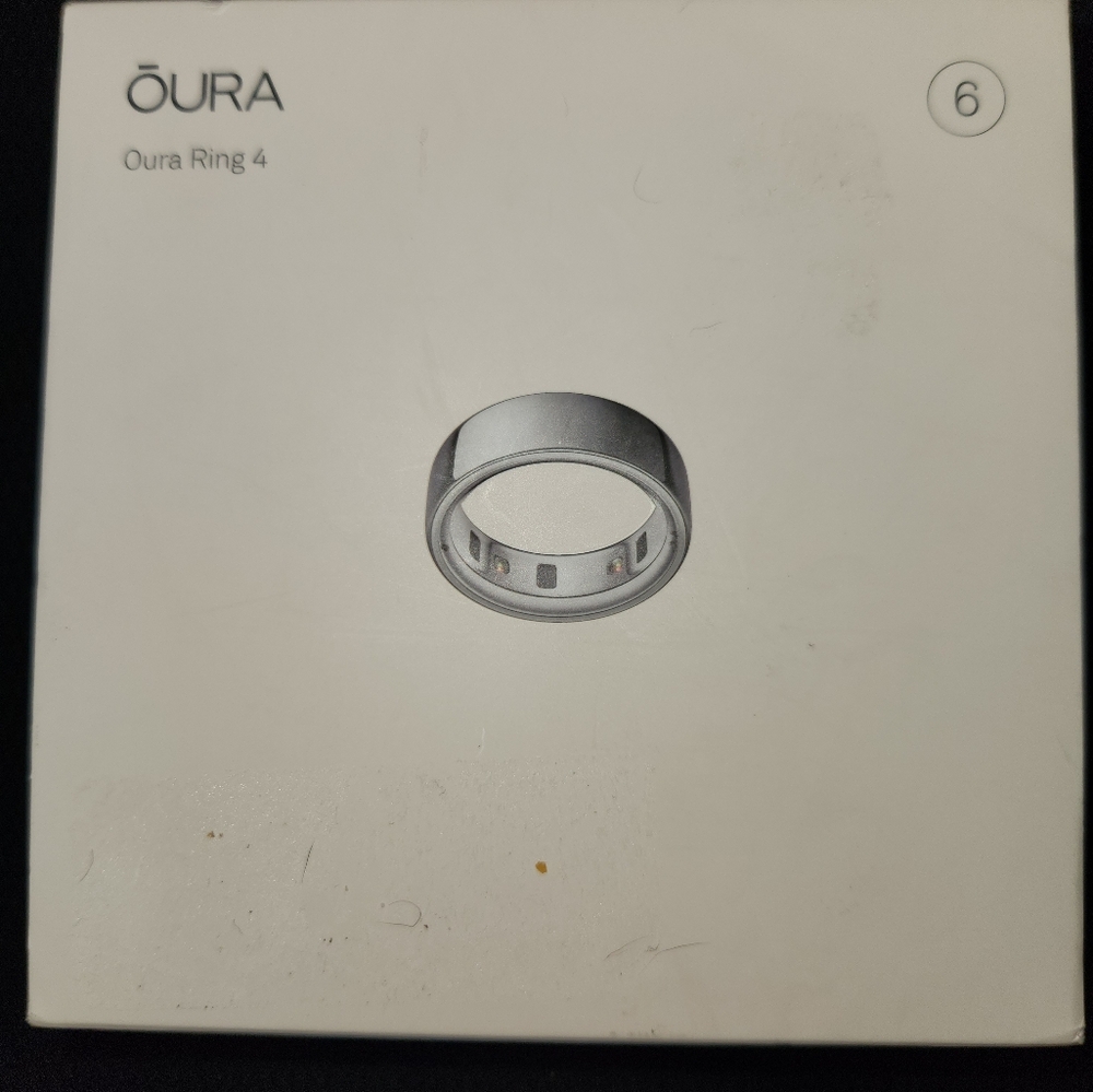 Oura Ring 4 Silver Size 6